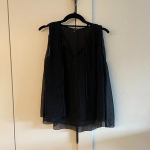 Madewell Crinkle Tank w/ Tie Front